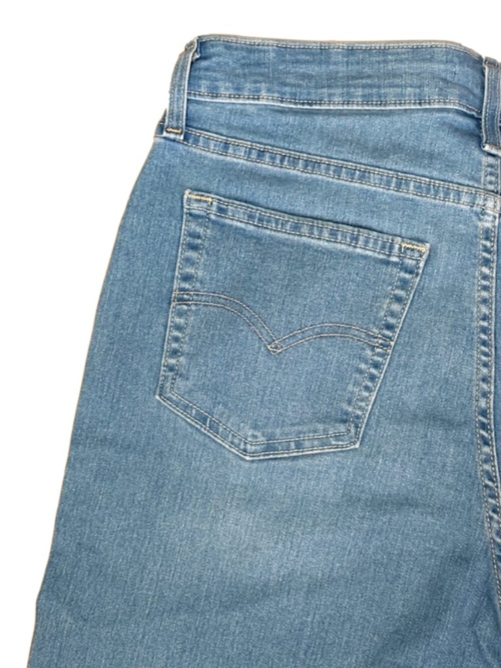 Levis womens jeans size 31 high rise flare blue medium wash stretch 726 - Picture 4 of 13